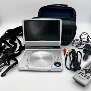 Panasonic Portable 7" DVD Player LS50 With Power Adapter, Remote, Cables & Case